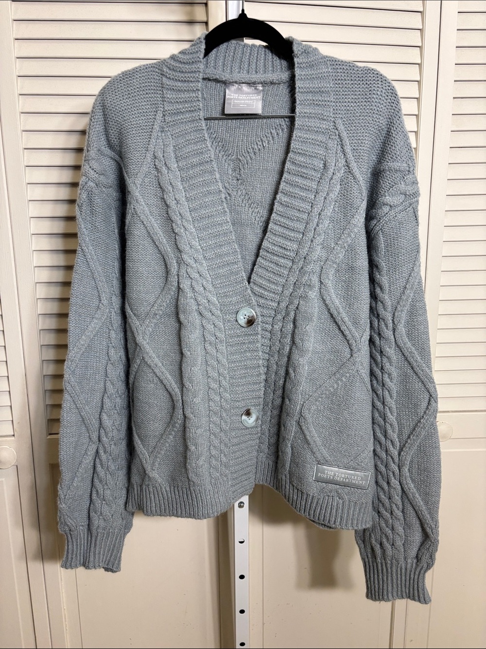 Taylor Swift The Tortured Poets Department Cable Sweater Cardigan Medium/Large
